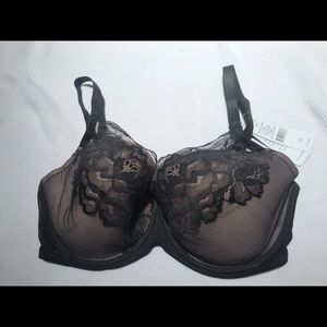 Natori lace bra, 34G, chocolate